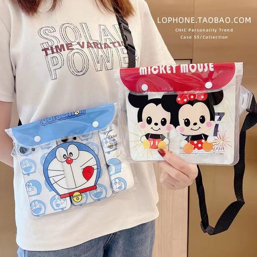 手机防水袋挎肩包游泳漂流收纳包手机套pvc卡通防水腰包大号卡通1个 商品图0