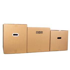 【40*30*20】特硬大号纸箱快递物流包装打包箱纸盒搬家纸箱子无扣手1个