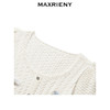 玛克门店发货：【Day Dreaming-主题纪念款】MAXRIENY复古绣花钩领套头针织毛衫(货号:MC85SW001) 商品缩略图1