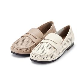 西村名物2024年夏季新款舒适平底洞洞鞋空鞋X24AH10591