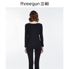 Threegun三枪 【新疆舒肤弹力棉】花边圆领女士保暖内衣套装-23832D011 商品缩略图2