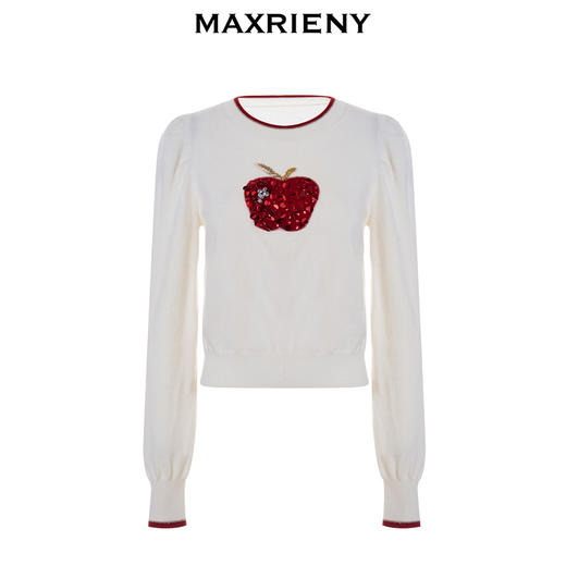 玛克门店发货：MAXRIENY幸运苹果毛衫(货号:MC88SW780) 商品图4