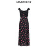玛克门店发货：MAXRIENY黑底粉花飞飞袖吊带连衣裙(货号:MC88DR548) 商品缩略图4