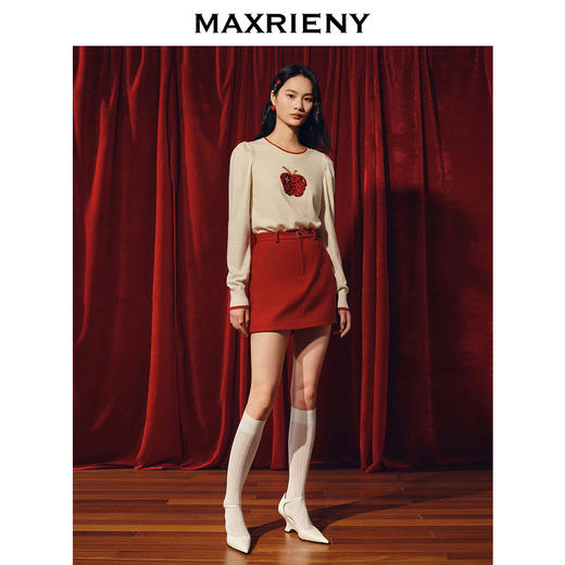 玛克门店发货：MAXRIENY幸运苹果毛衫(货号:MC88SW780) 商品图2