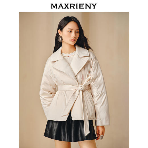 【商场同款】MAXRIENY精致率性复古氛围感皮质阔腿短裤A摆裤子女(货号:MC88PA798) 商品图2