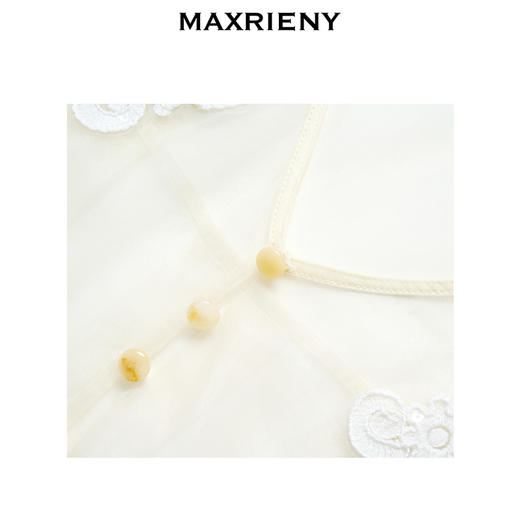 玛克门店发货：MAXRIENY精致优雅风藤蔓刺绣上衣(货号:MC85TP087) 商品图1