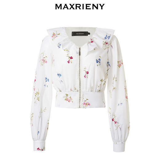 玛克门店发货：MAXRIENY精致休闲奇异花草防晒外套(货号:MC85JA059) 商品图4