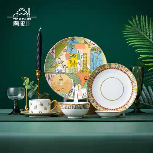 B-TXC-陶溪川200182 齿间四季餐具 （万里走单骑） 商品图2