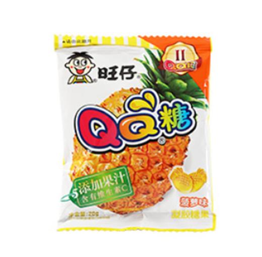 旺仔QQ糖菠萝味添加果汁20g/袋 商品图0