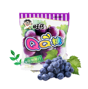 旺仔QQ糖葡萄味添加果汁20g