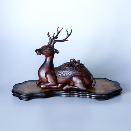 卧鹿纳福°血檀小香炉 商品图5