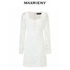 玛克门店发货：MAXRIENY复古宫廷蕾丝飞鸽扣连衣裙24春款(货号:MC85DR004) 商品缩略图4