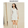 玛克门店发货：MAXRIENY复古宫廷蕾丝飞鸽扣连衣裙24春款(货号:MC85DR004) 商品缩略图1
