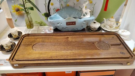 龙福-胡桃木风韵茶盘(约73*29*4.5cm) 商品图0