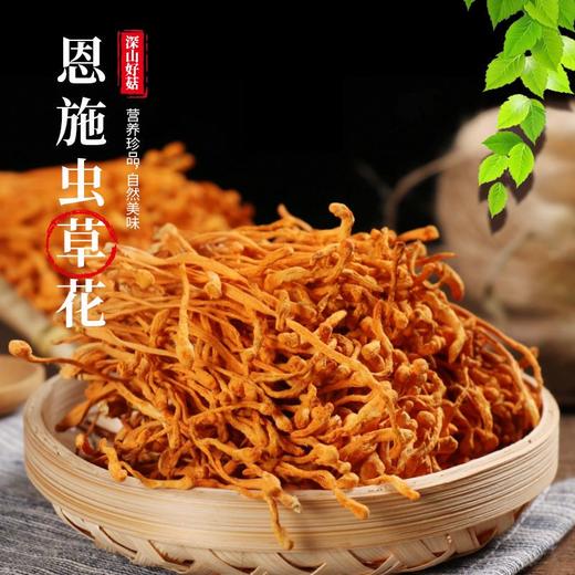 【严选】【金新农】【严格质检 每朵条形完整 肉头厚实 凉拌炖汤】湖北恩施耘丰鑫品虫草花100g/袋   （厂家直发） 商品图4