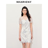 玛克门店发货：MAXRIENY复古蕾丝刺绣散钻连衣裙2024春(货号:MC85DR079) 商品缩略图1