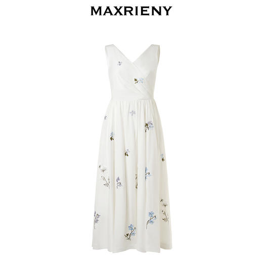 玛克门店发货：MAXRIENY浪漫优雅感连衣裙园艺风裙子修身(货号:MC85DR063) 商品图4