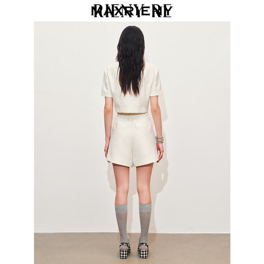 玛克门店发货：MAXRIENY复古优雅珍珠流苏缎领外套女(货号:MC85JA061) 商品图3