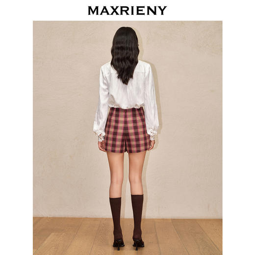 玛克门店发货：MAXRIENY松弛感廓形醋酸提花上衣(货号:MC88TP780) 商品图3