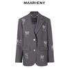 玛克门店发货：MAXRIENY精致设计感通勤风廓形西服(货号:MC88JA040) 商品缩略图4