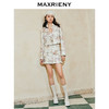 【商场同款-宫廷飞鸽】MAXRIENY复古宫廷钉钻拼领刺绣外套24春款(货号:MC85JA004) 商品缩略图1