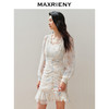 玛克门店发货：MAXRIENY复古浪漫蕾丝荷叶连衣裙(货号:MC85DR007) 商品缩略图1