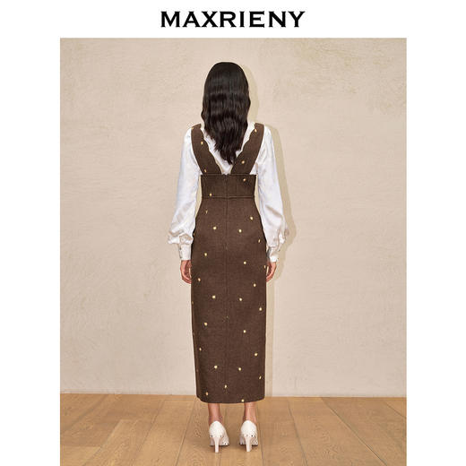 玛克门店发货：MAXRIENY复古宫廷连衣裙开衩裙子(货号:MC88DR775) 商品图3