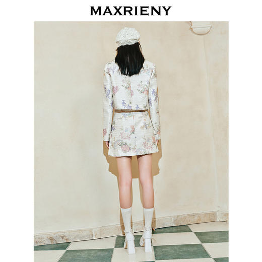 【商场同款-宫廷飞鸽】MAXRIENY复古宫廷钉钻拼领刺绣外套24春款(货号:MC85JA004) 商品图3