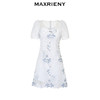 玛克门店发货：MAXRIENY复古蕾丝刺绣散钻连衣裙2024春(货号:MC85DR079) 商品缩略图4