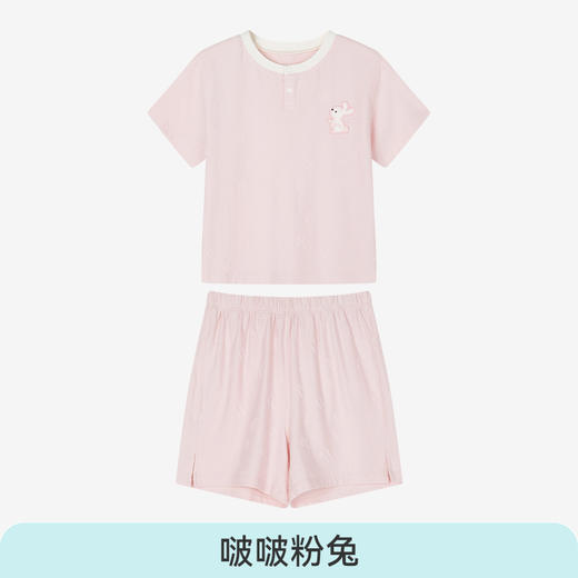 【限时69元套装】ibaby×outlast太空科技恒温抑菌针织小蘑菇家居服短袖短裤套装 商品图5