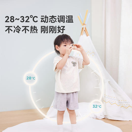 【限时69元套装】ibaby×outlast太空科技恒温抑菌针织小蘑菇家居服短袖短裤套装 商品图1