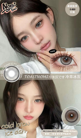 Toast Nomi 日抛 薄荷吐司/冷萃冰灰（绿灰直径14.4，最高800度）