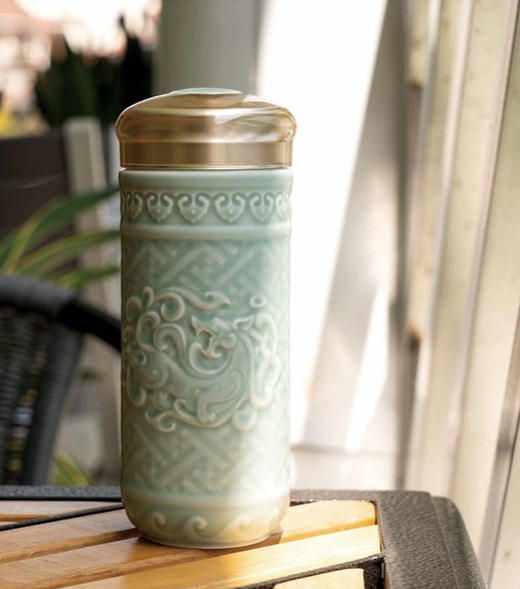 【超值体验】盛世祥龙随身杯 330ml双层 商品图2