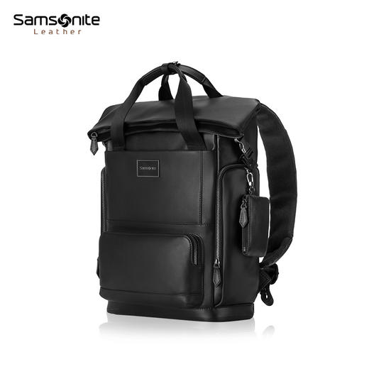 【2025开学季新秀丽员工内购会】新秀丽Lucia皮革双肩背包 休闲旅行包时尚潮型背包TM7*103/104 商品图7