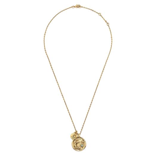 北京仓｜Goossens Paris-Talisman Astro-月亮星星金币 护身符 吊坠 项链［法国设计师］ 商品图0