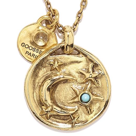 北京仓｜Goossens Paris-Talisman Astro-月亮星星金币 护身符 吊坠 项链［法国设计师］ 商品图2