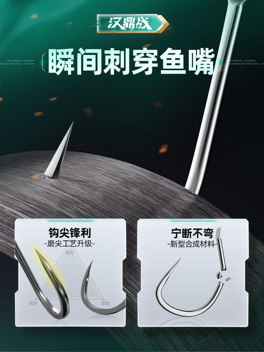 4.9元+160积分兑换 汉鼎战金袖金海夕子线双钩 商品图1