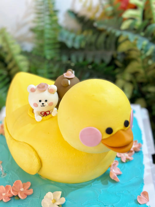 幸运鸭手绘蛋糕，给好运一点时间，它在路上，请提前三天以上预定 商品图0