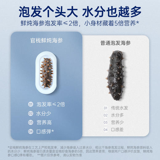 【限时特惠】官栈 7S海参 鲜炖即食大连海参辽参滋补 顺丰包邮 商品图4