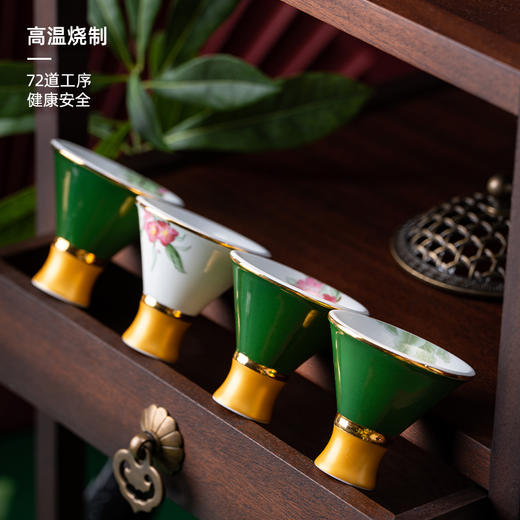 B-TXC-陶溪川40002 怡红快绿酒具（一壶四杯） 商品图3