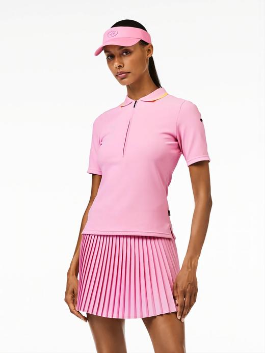 Goldbergh - Cassia Short Sleeve Top - Miami Pink - 女装 - Polo衫 - 粉色 商品图0