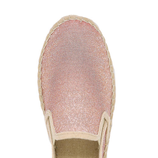 断码特价41码--西班牙原产手工制作时尚超舒适草编鞋休闲鞋2001S-裸粉色 商品图5