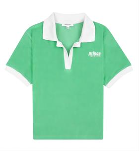 Sporty & Rich - Prince Sporty Terry Polo - Clean Mint/White - POLO衫 - 薄荷/白