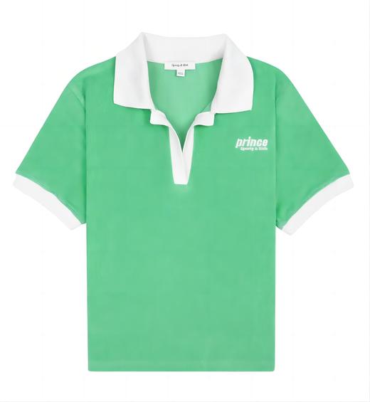 Sporty & Rich - Prince Sporty Terry Polo - Clean Mint/White - POLO衫 - 薄荷/白 商品图0