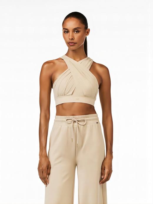 Goldbergh - Drape Bra - 7473 White Sand - White Sand - 女装 - 胸衣 - 卡其色 商品图3