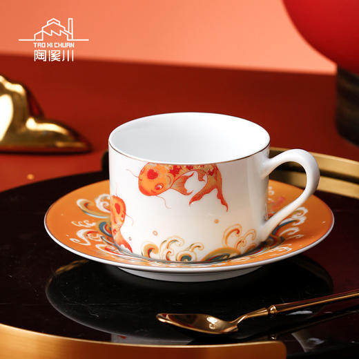 B-TXC-陶溪川30005 福至 锦鲤咖啡杯 商品图3