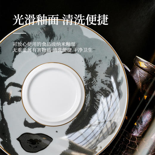B-TXC-陶溪川30006 Andy 拿铁杯碟 玛丽莲梦露 商品图6