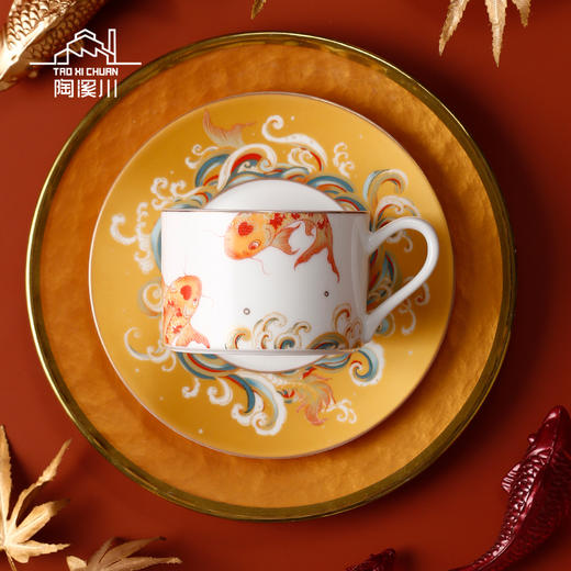 B-TXC-陶溪川30005 福至 锦鲤咖啡杯 商品图1