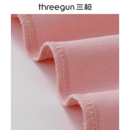 Threegun三枪 丝柔棉珠地翻领短袖女衫-10512A011 商品图5