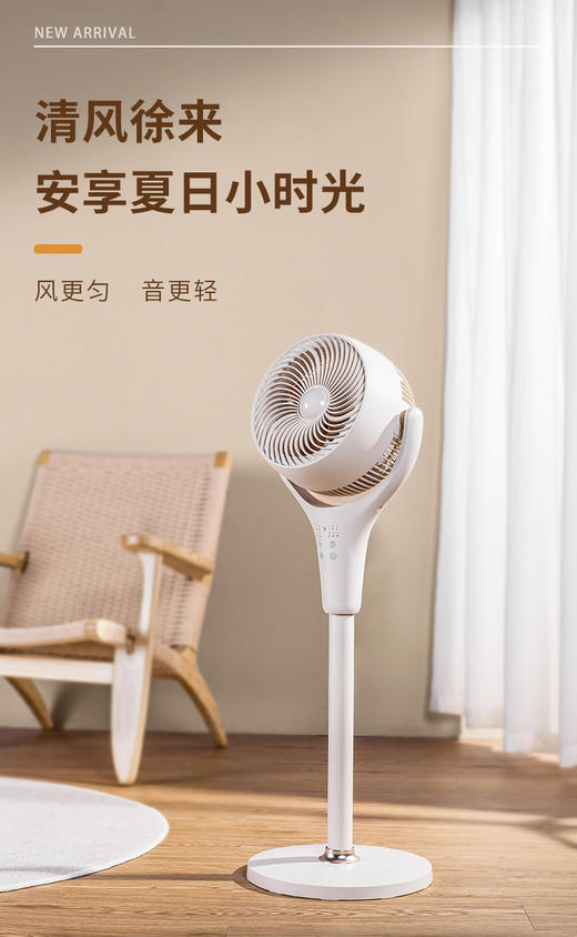 3D智能摇头台地两用空气循环扇 商品图4